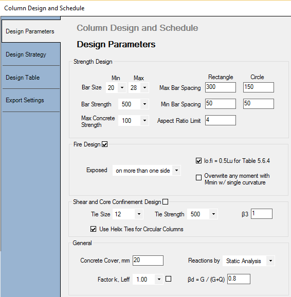 Concrete Column Design Software